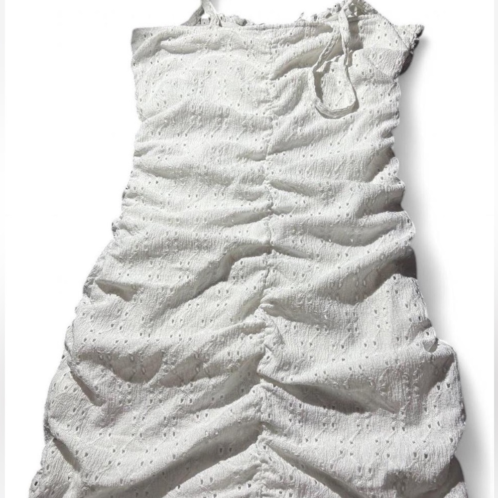 Divided White Eyelet Sundress